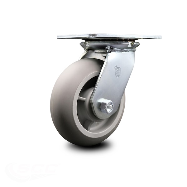 6 Inch Heavy Duty Top Plate Thermoplastic Swivel Caster with Ball Bearing SCC
